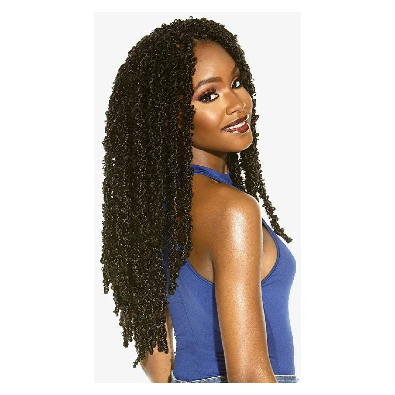 Long - length braided wigs for a glamorous and voluminous styleSensationnel Ruwa Pre-Stretched Synthetic Braids - 3X Bohemian 18"