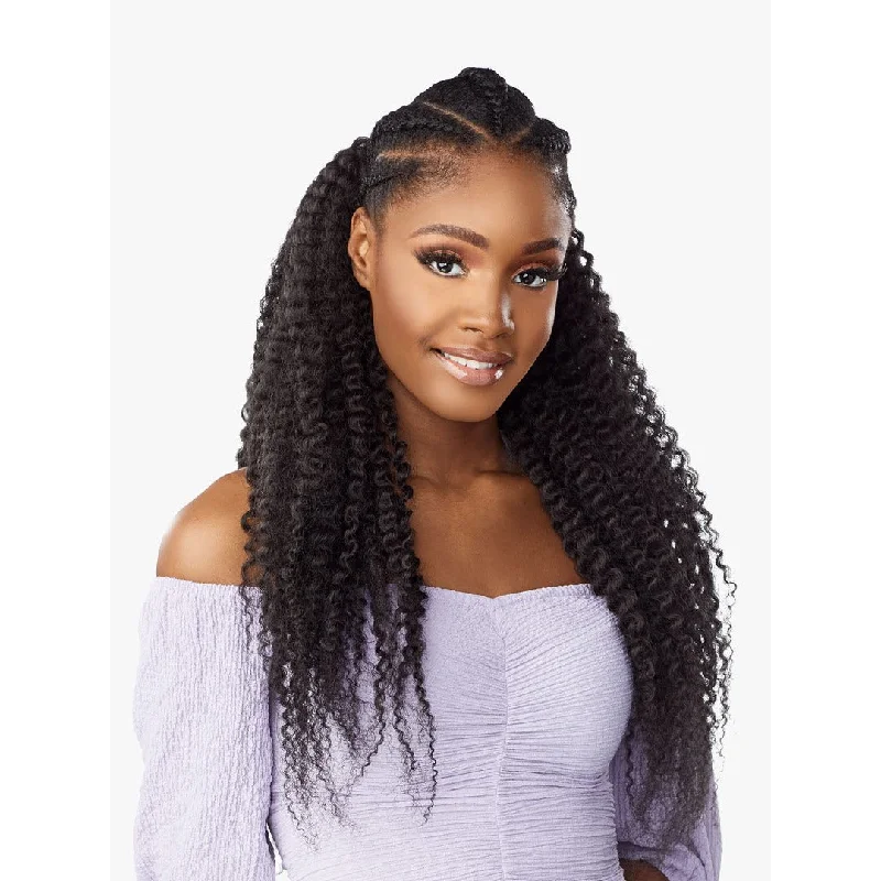 Human hair braided wigs for a luxurious feelSensationnel Lulutress Synthetic Braids - 3X Drip Curl 20"