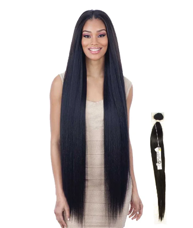 Braided wigs with a middle - part for a classic and elegant styleShake-N-Go Mastermix Organique Straight Weave