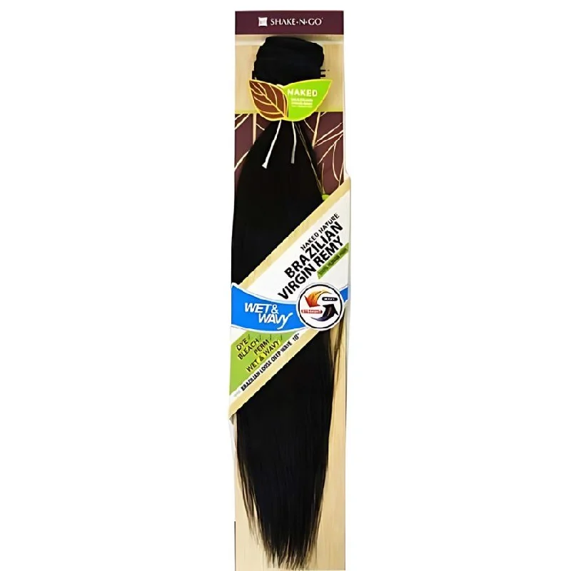 Braided wigs with a natural - looking scalp for a more realistic finishShake-N-Go Naked Nature Brazilian Virgin Remy Wet & Wavy Bundle Weave - Brazilian Loose Deep Wave