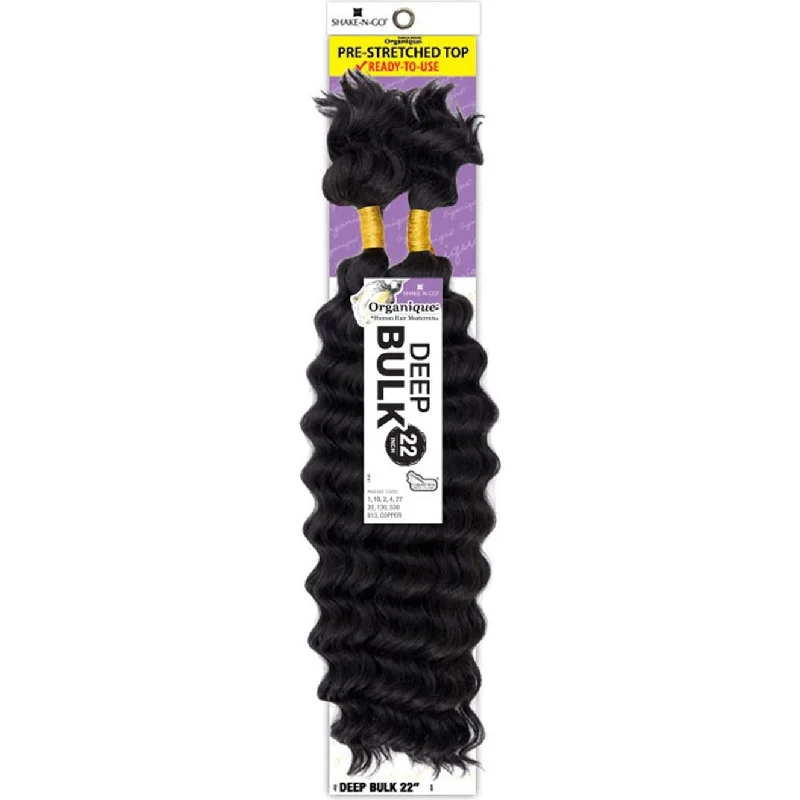 Braided wigs with a pre - plucked hairline for a natural lookShake-N-Go Organique MasterMix Bulk Hair - Deep Bulk 22"