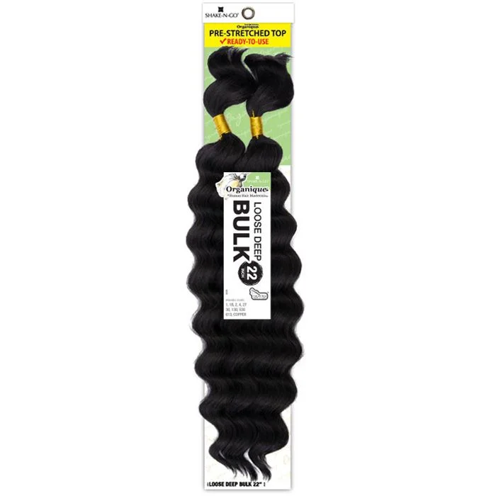 Child - friendly braided wigs with a soft and gentle feelShake-N-Go Organique MasterMix Bulk Hair - Loose Deep Bulk 22"