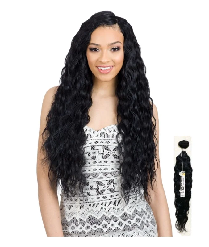 Kinky braided wigs with a tight curl pattern for authenticityShake-N-Go Organique Mastermix Weave - Breezy Wave