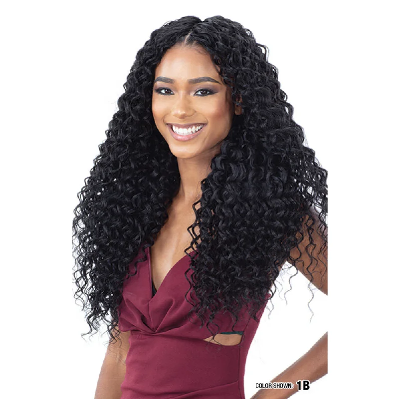 Bob - length braided wigs for a short and sassy lookSHAKE N GO ORGANIQUE WEAVE BEACH CURL - [SOBHX]