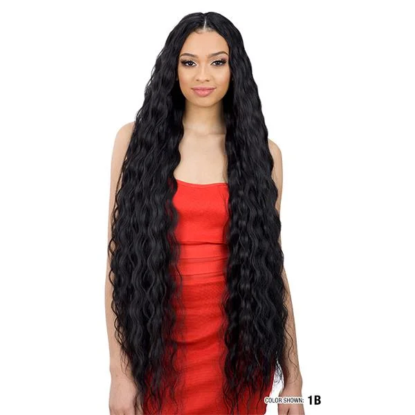 Braided wigs with a water - wave texture for a unique lookSHAKE N GO ORGANIQUE WEAVE BREEZY WAVE 36" [SORWX36]