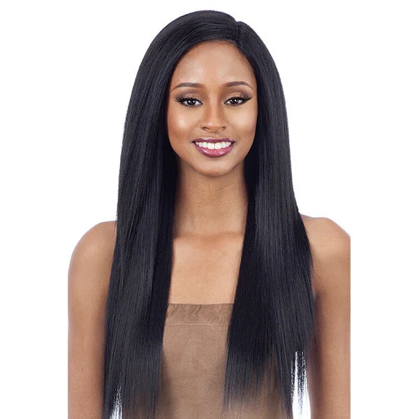 Human hair braided wigs for a luxurious feelSHAKE N GO ORGANIQUE YK STRAIGHT 4PCS (14"/16"/18" + CL) [SOYS04]