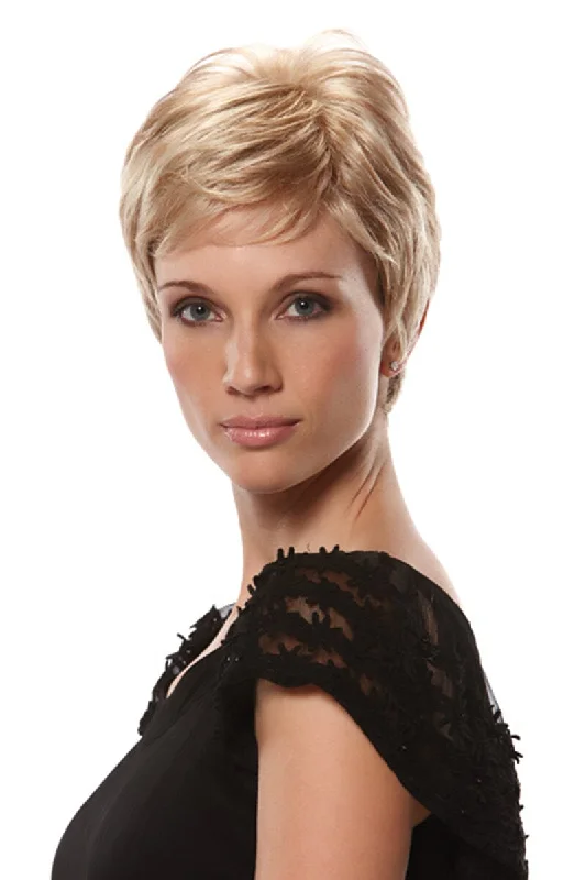 Long - length wig with a honey - blonde color for a warm and sunny appearanceSimplicity Petite Wig by Jon Renau