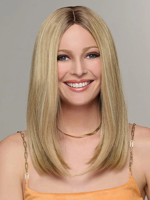 Long - length wig with a side - part for a more flattering lookSleek For The Week | Synthetic Wig (Skin Part)