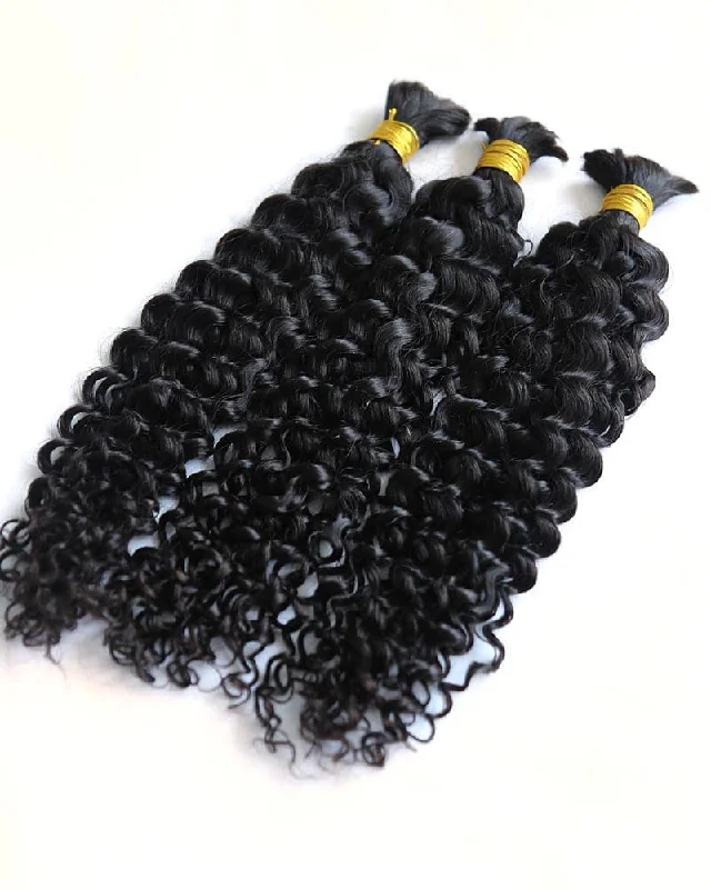 Braided wigs with a natural - looking scalp for a more realistic finishSpanish Curl Bulk Hair Extensions for Braiding