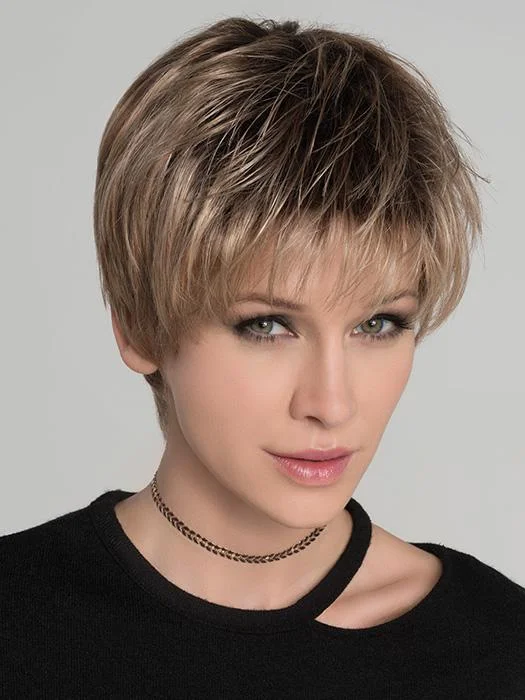 Long - length wig with a wispy fringe for a soft and feminine lookStop Hi Tec | Short Synthetic Wig (Mono Crown)