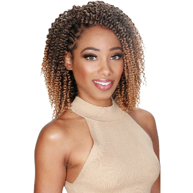 Kinky braided wigs with a tight curl pattern for authenticityZury V8910 Synthetic Crochet Braids - Kinky Twist Out