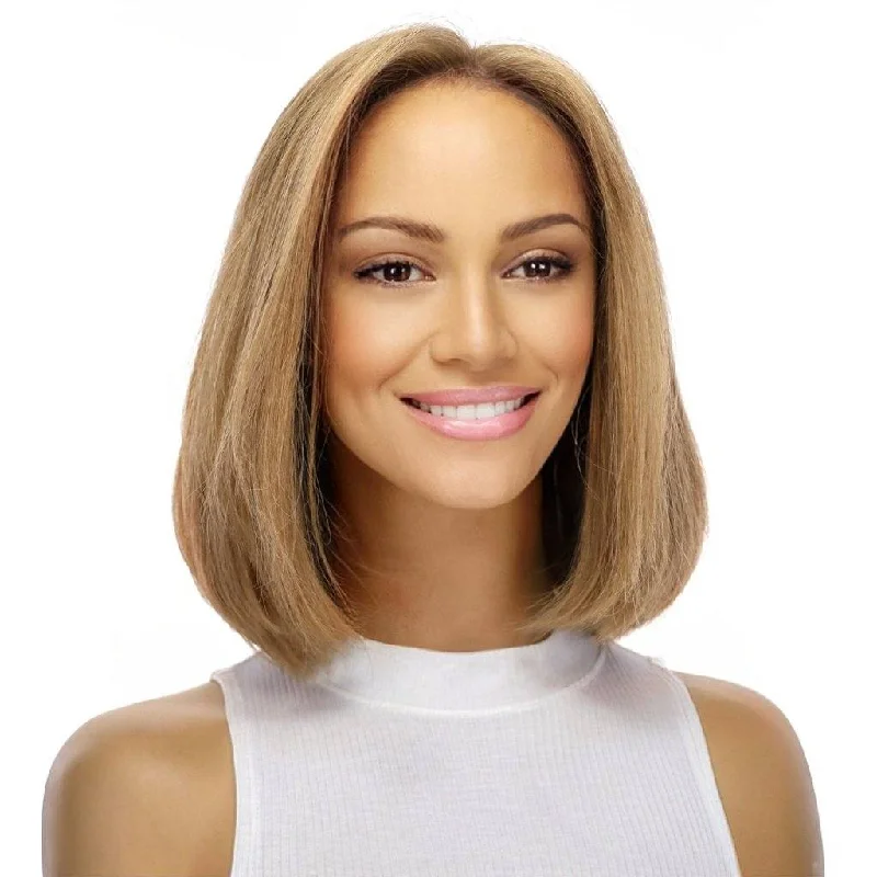 Short wig with a pixie cut for a bold and edgy look12" Divine Luxe Lace Top Wig #16 Warm Dark Blonde