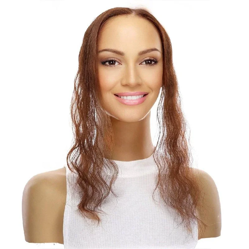 Adjustable - cap short wig for a customized and comfortable fit14" iBandGrip Auburn Wavy