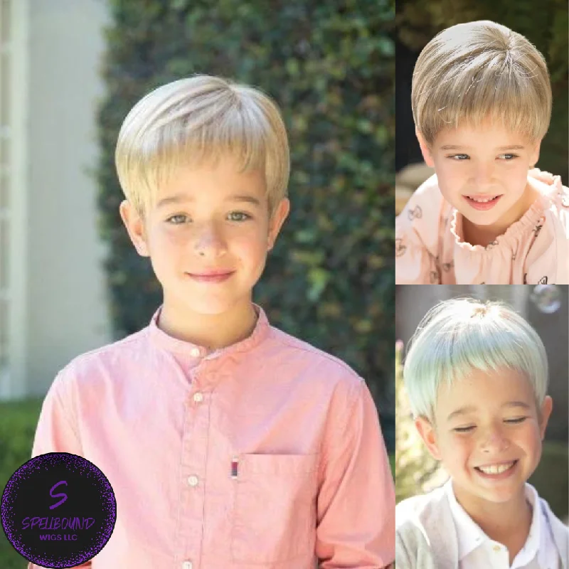 Synthetic short wig with a natural - looking shineAddison - Children's Wig Collection by Amore