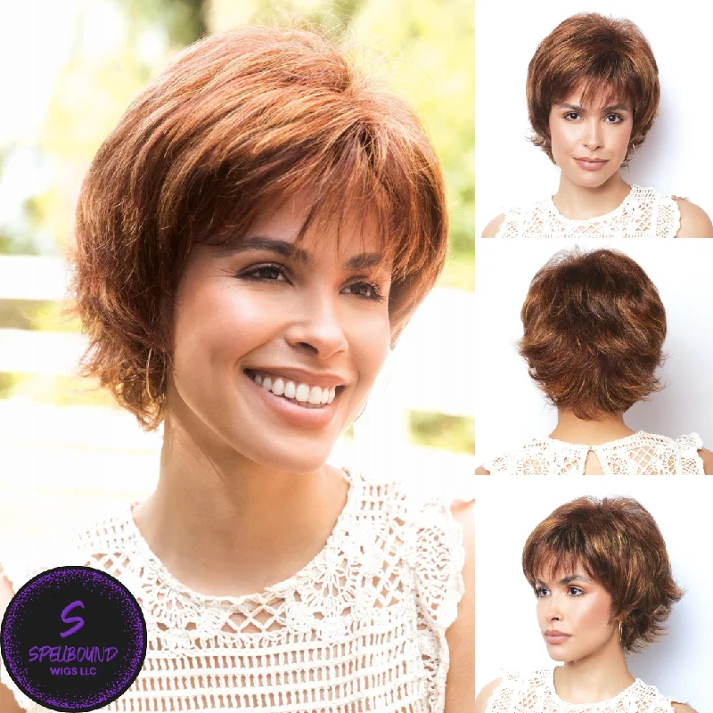 Lace - front short wig for a seamless and realistic hairlineAdelle - Orchid Collection by Rene of Paris