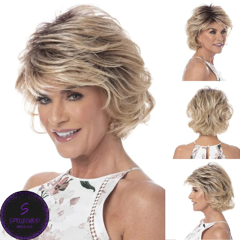 Lace - front short wig for a seamless and realistic hairlineAlluring Wig - Shadow Shade Wigs Collection by Toni Brattin