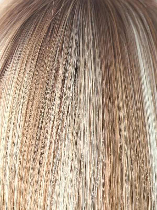 NUTMEG F | Rooted Dark with Honey Brown base with Platinum Blonde highlight