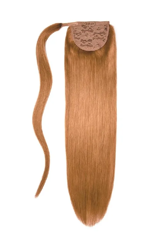 Ombre ponytails with a seamless color transition for a unique styleAutumn Spice (#30B) Straight Up Wrap Around Ponytail Extension