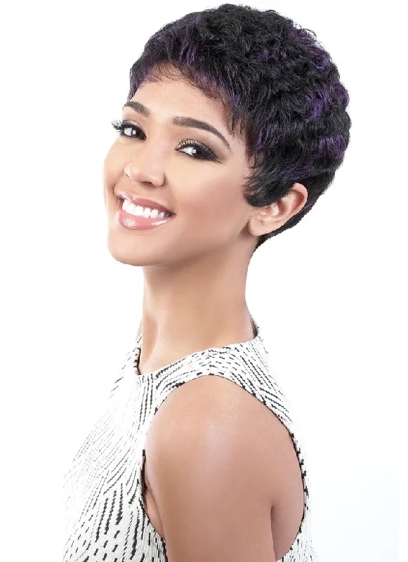 Monofilament - cap short wig for a breathable and natural - looking scalpBeshe Hair Heat Resistant Fiber Wig - KISI