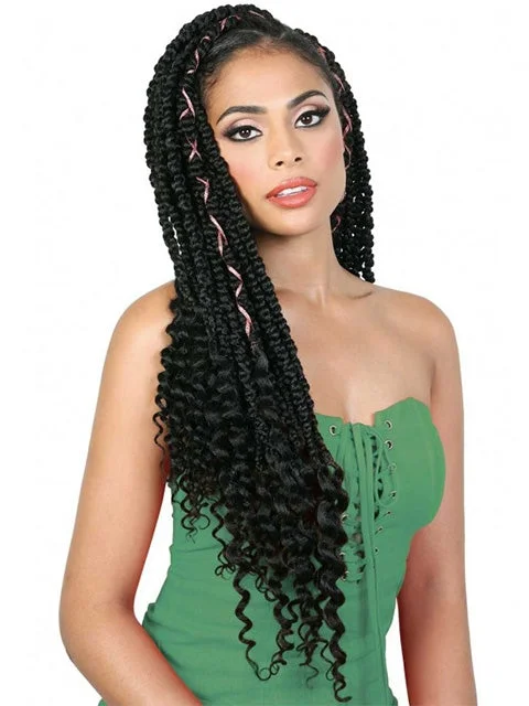 Short - Length Braid & Plait Hair Extensions for a Low - Maintenance and Edgy LookBeshe Pre-Looped 2X THICK GUAVA BOX Crochet Braid 24