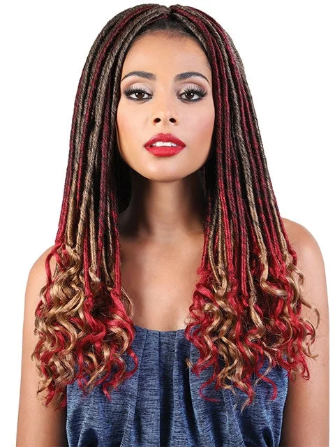 Braid & Plait Hair Extensions with a Pre - Twisted Design for Easy InstallationBeshe Pre-Looped 3X STRAIGHT GODDESS LOCS Crochet Braid 20