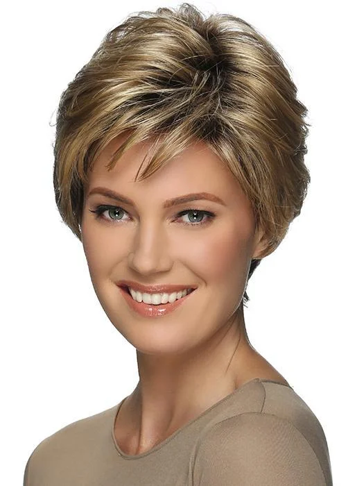 Short wig with a gradient color for a modern and stylish appearanceBillie | Synthetic Wig (Basic Cap) by Estetica