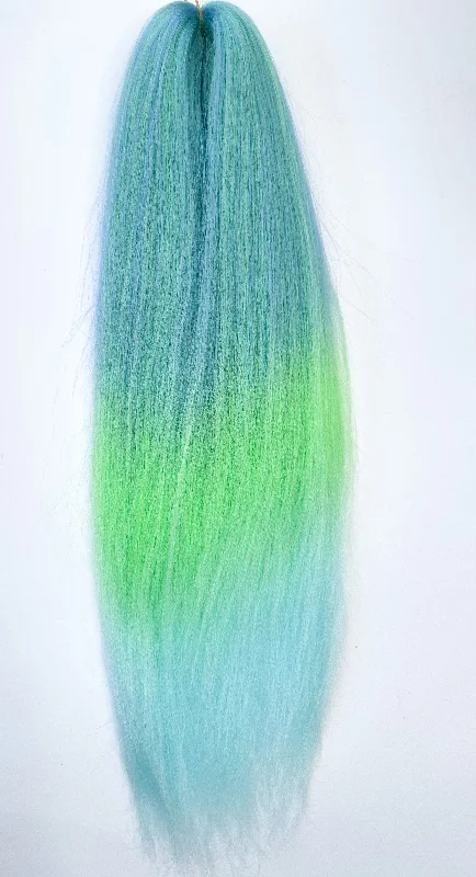 Human Hair Braid & Plait Hair Extensions for a Luxurious and Realistic LookBLUE GREEN OMBRÉ Braiding hair extensions