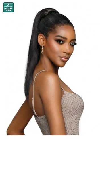 Ponytails with adjustable length for a customized fitBobbi Boss BNP-ST18 Human Ponytail Straight 18"