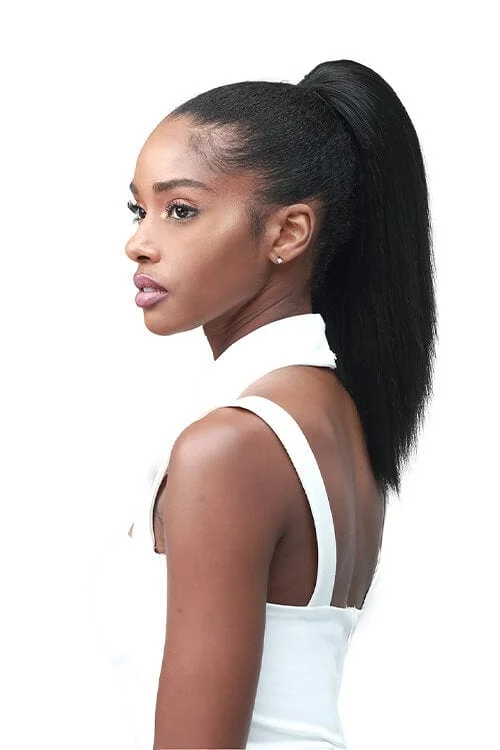 Ponytails made from recycled materials for an eco - friendly optionBobbi Boss Miss Origin Designer Mix Tress Up Yaky Straight 14" Ponytail MOD007