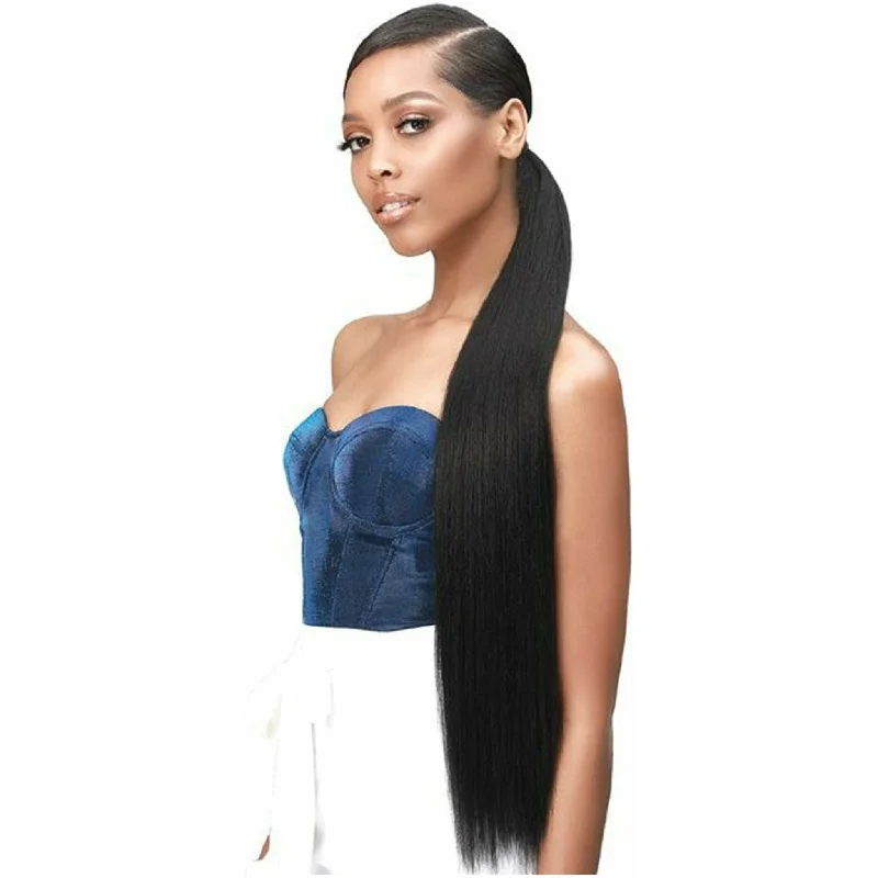 Black - colored ponytails for a classic and timeless appearanceBobbi Boss Up Synthetic Wrap Around Ponytail - Silky Straight 30"