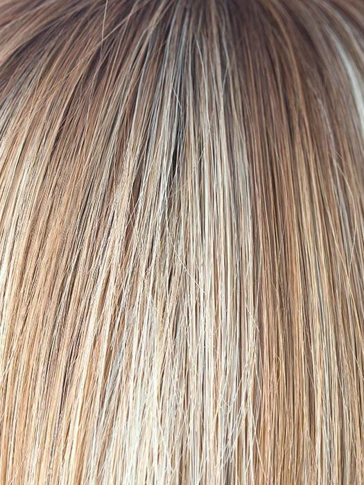 NUTMEG-F | Medium Blonde and Honey Brown Base Frosted with Platinum Blonde Highlights