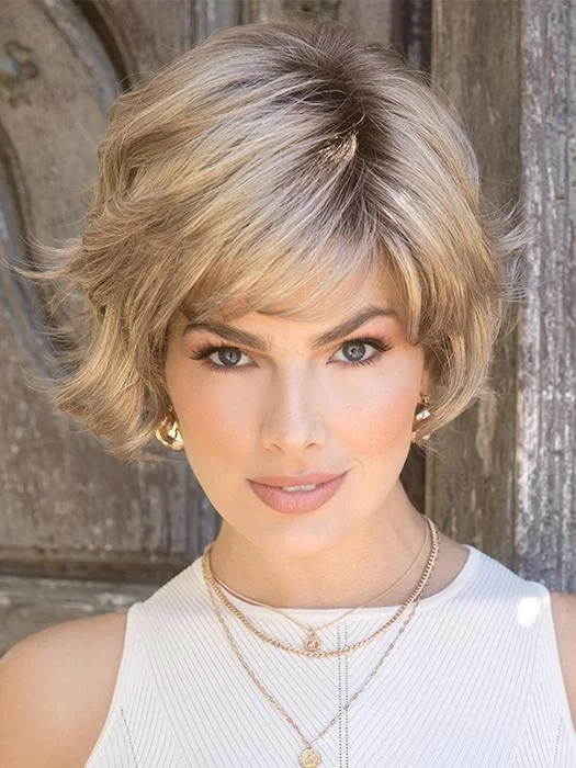 Short wig with a gradient color for a modern and stylish appearanceBritt | Synthetic Wig by René of Paris