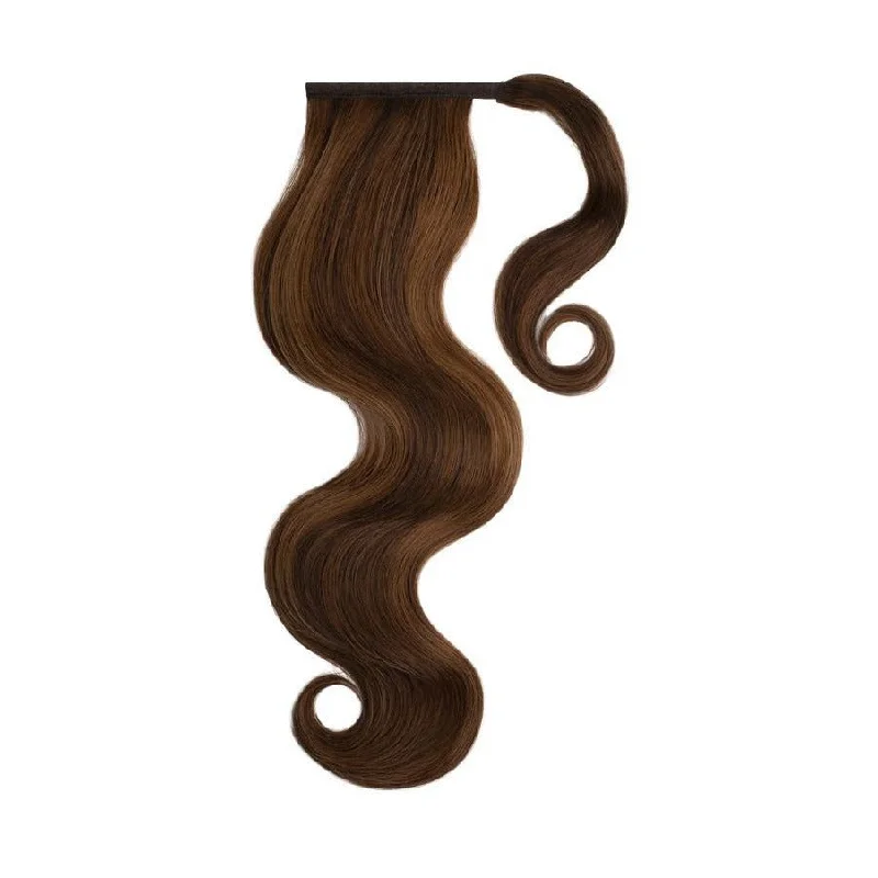 Braided ponytails with intricate patterns for an ethnic - inspired lookBROWN SUGAR HIGHLIGHTS Remy Human Hair Ponytail 22" **READY TO SHIP**