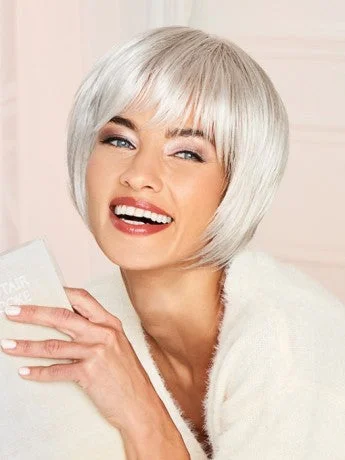 Short wig with auburn highlights for a warm and rich colorCameo Cut | Synthetic (Mono Crown) Wig by Gabor