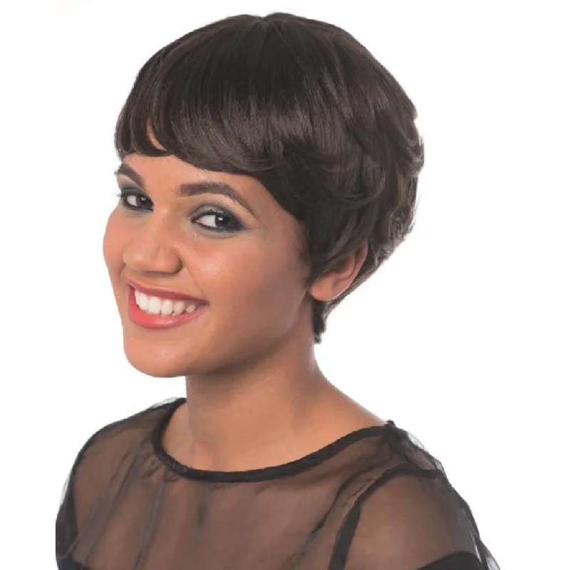 Short wig with a wavy texture for a beachy and relaxed lookCherish Synthetic Wig – Cara