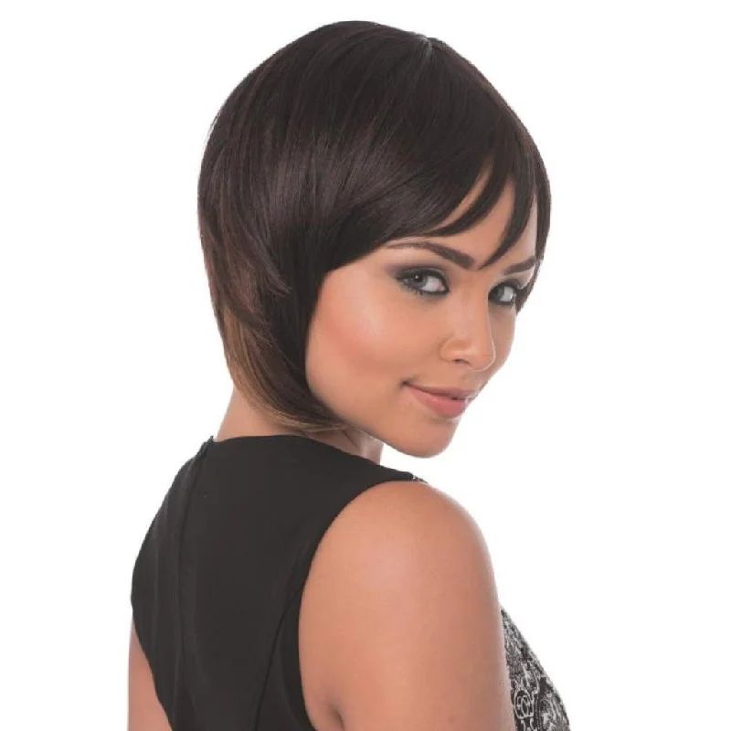 Short wig with a curly texture for a playful and youthful vibeCherish Synthetic Wig – Neha