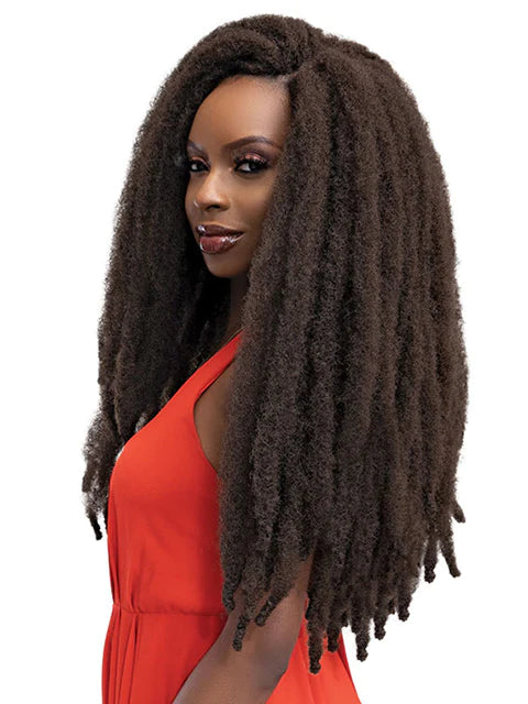 Human Hair Braid & Plait Hair Extensions for a Luxurious and Realistic Look[MULTI PACKS DEAL] Janet Collection Nala Tress 2X AFRO DREAM TWIST Crochet Braid 18"- 5PCS