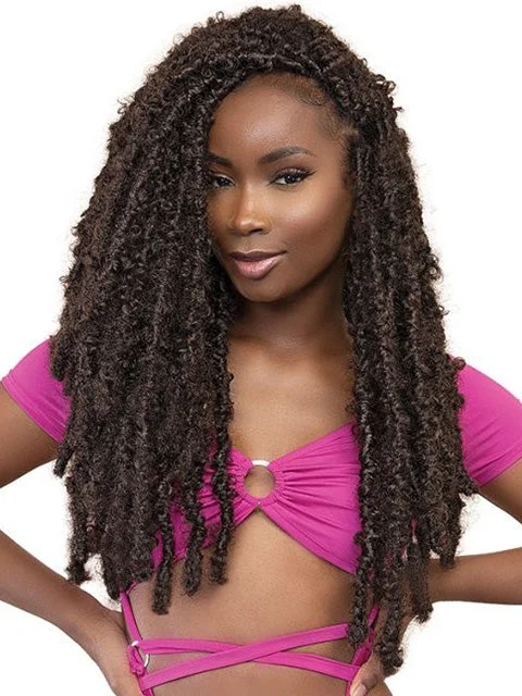 Braid & Plait Hair Extensions for a Formal Evening Event with a Sophisticated Style[MULTI PACKS DEAL] Janet Collection Nala Tress BUTTERFLY LOCS Crochet Braid 24"- 5PCS