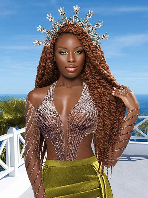 Fishtail Braid & Plait Hair Extensions with a Side - Part for a Flattering Style[MULTI PACKS DEAL] Janet Collection Nala Tress ZIGGY MAMBO TWIST Crochet Braid 30" -5PCS