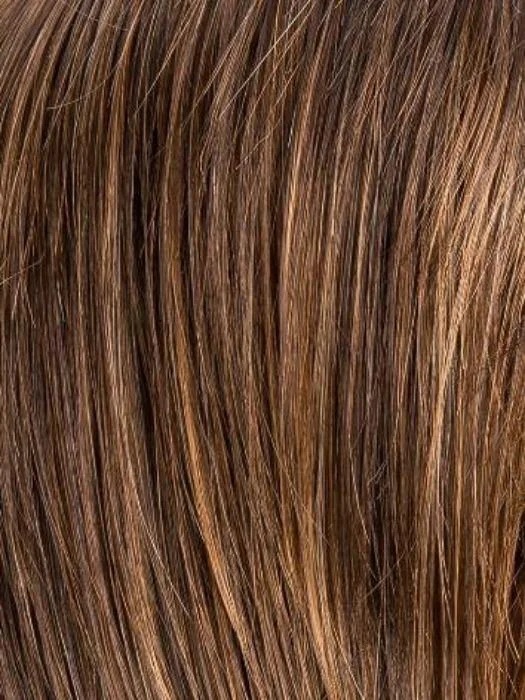 CHOCOLATE-ROOTED | Medium to Dark Brown base with Light Reddish Brown highlights and Dark Roots