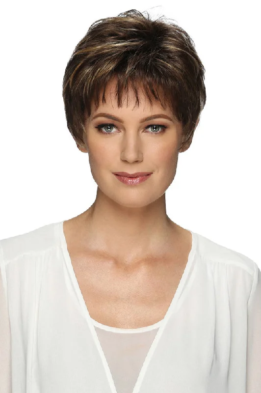 Monofilament - cap short wig for a breathable and natural - looking scalpCheri <br>Synthetic Wig