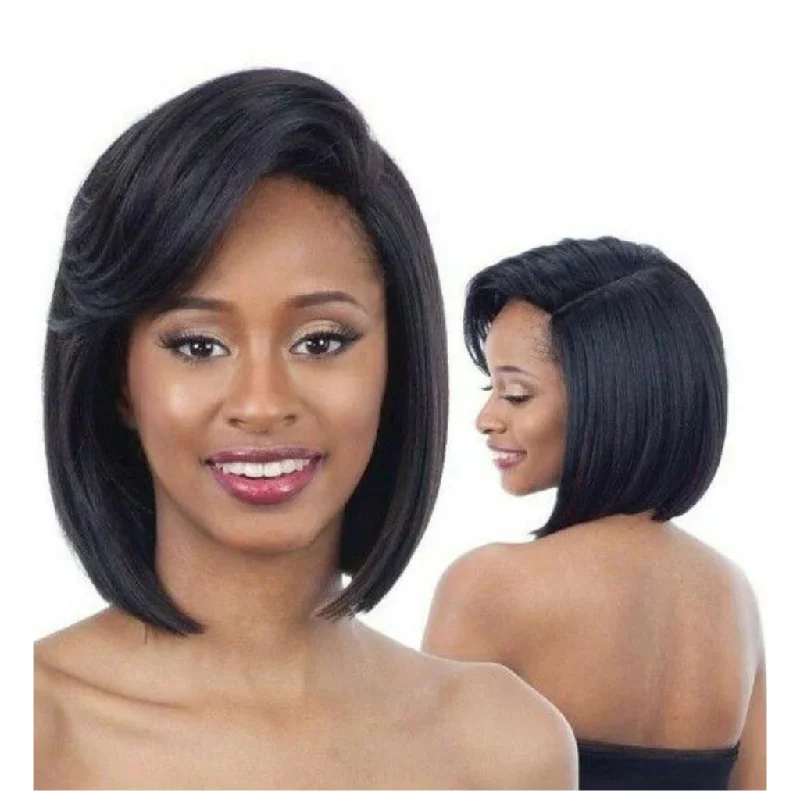 Monofilament - cap short wig for a breathable and natural - looking scalpFreeTress Equal 5" Lace Part Volume Bang Synthetic Wig - Vandra