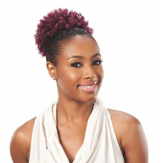 Ponytails with adjustable length for a customized fitFreeTress Equal Drawstring Ponytail – Afro Punk (Medium)