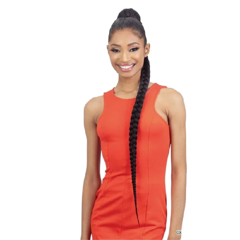 High - volume ponytails for a bold and glamorous appearanceFreeTress Equal Drawstring Ponytail – Pre-stretched Braided Ponytail 38" (OT27 only)