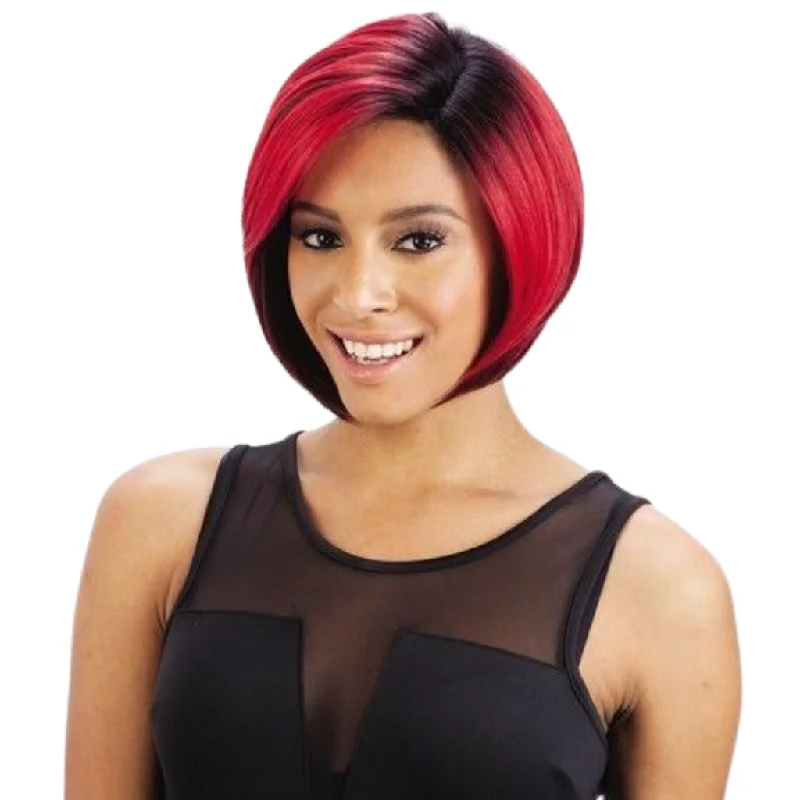 Short wig for daily office wear with a professional lookFreeTress Equal Invisible"L" Part Synthetic Wig - Jack Black Wig