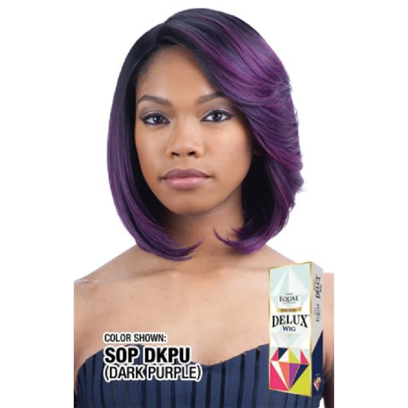 Short wig with a blunt bob cut for a modern and sleek styleFreeTress Equal Premium Delux Synthetic Wig - Selah