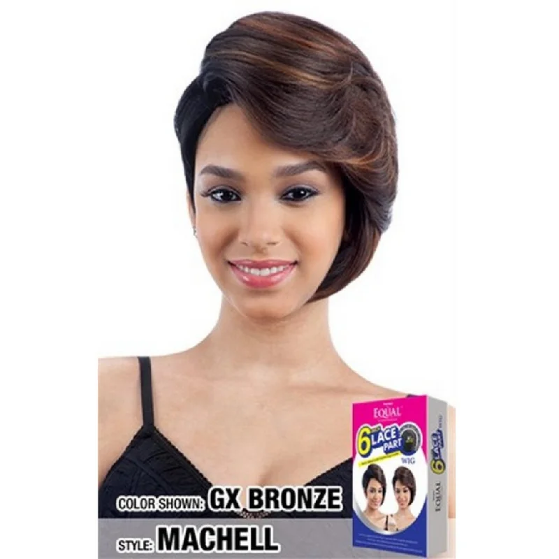 Synthetic short wig with a natural - looking shineFreeTress Equal Synthetic 6inch Lace Part Wig - Machell