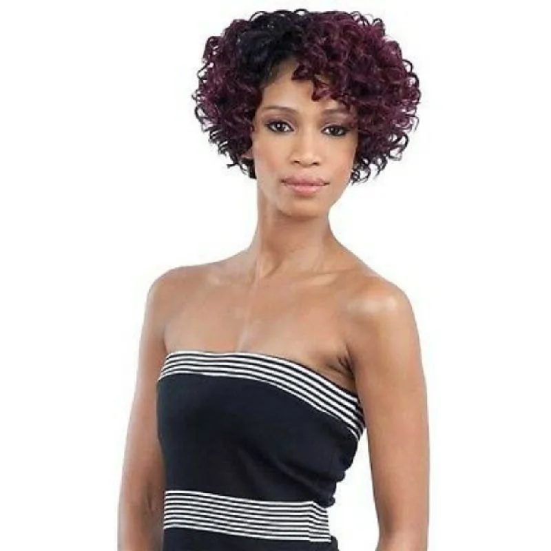 Short wig with a geometric pattern for a unique and fashion - forward designFreeTress Equal Synthetic Deep Diagonal Part Lace Hair Wig - Lemon Blossom