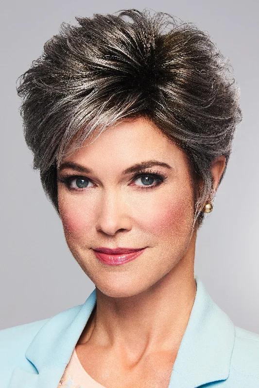 Short wig with a curly texture for a playful and youthful vibeGabor Wigs - True Demure