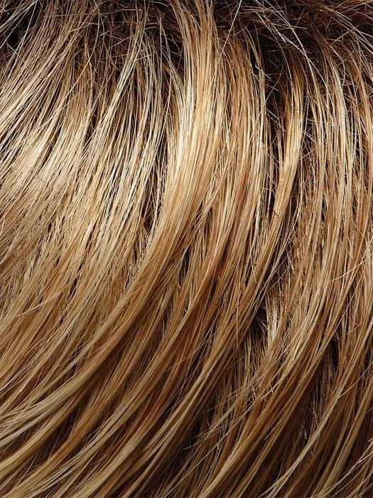 27T613S8 SHADED SUN | Med. Natural Red-Gold Blonde & Pale Natural Gold Blonde Blend & Tipped, Shaded w/ Med. Brown